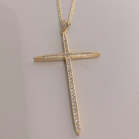 Large Cross Necklace | 14k Gold Filled - Picture 5 of 6